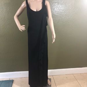 - Calvin Klein Black Maxi Ruffled Dress